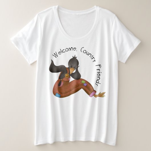 Der T - Shirt für Frauen mit Plus-Größe (Design vorne)