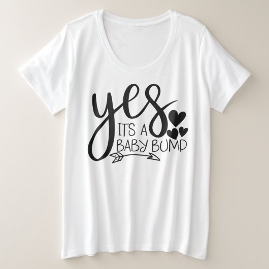 Der T - Shirt für Frauen mit Plus-Größe (Design vorne)