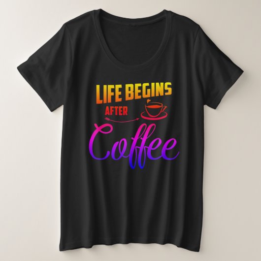Der T - Shirt für Frauen mit Plus-Größe (Design vorne)