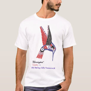 Der T - Shirt-gebürtiger Künstler-Kolibri-Entwur T-Shirt