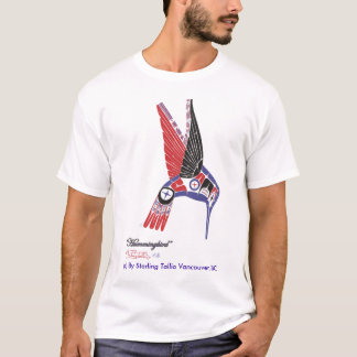 Der T - Shirt-gebürtiger Künstler-Kolibri-Entwurf T-Shirt
