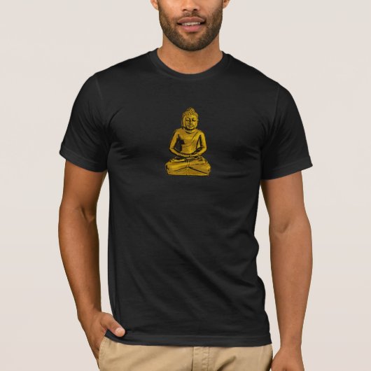 Der T - Shirt goldener Buddha-Männer (Vorderseite)