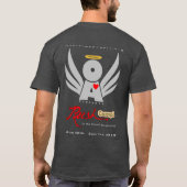 Der T - Shirt-Holzkohlen-Heide RushCamp der Männer T-Shirt (Rückseite)