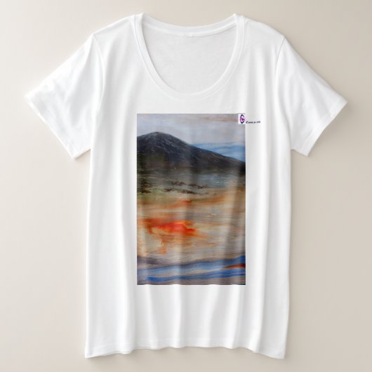 Der T - Shirt ist ein dunkles Gebirge, der für Fra (Design vorne)