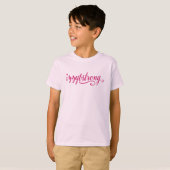 Der T - Shirt #IzzyBStrong Mädchen (heißes Rosa) (Vorne ganz)