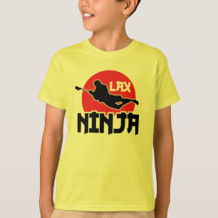 Der T - Shirt Kinder Lacrosse LAX Ninja