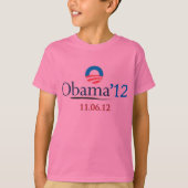 Der T - Shirt klassisches Kindes Obama 2012 (Vorderseite)