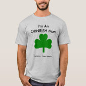 Der T - Shirt-Kleeblatt der Ornery Ire-Männer T-Shirt (Vorderseite)