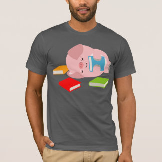 Der T - Shirt "Little Book Lover" (Niedlicher Cart