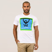 Der T - Shirt-Quadrat-Logo der Männer angepasstes T-Shirt (Vorne ganz)