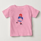 Der T - Shirt Raggedy Ann des Baby-Mädchens durch (Vorderseite)