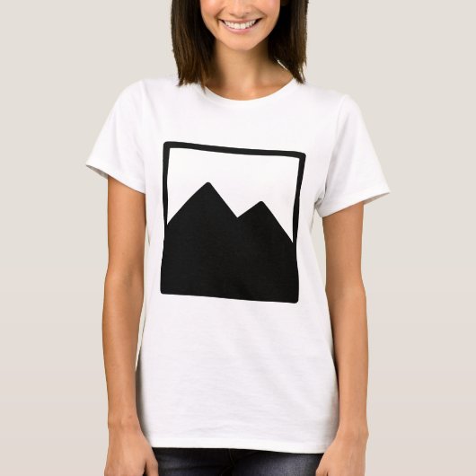 Der T - Shirt-Schablone der Frauen T-Shirt (Vorderseite)