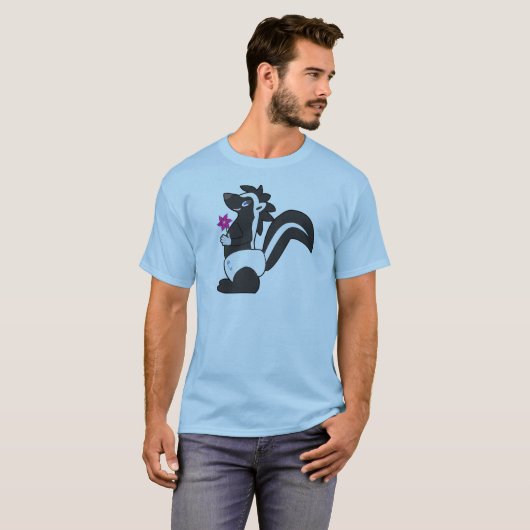 Der T - Shirt Skunkdude Männer - großer Druck (Vorne ganz)