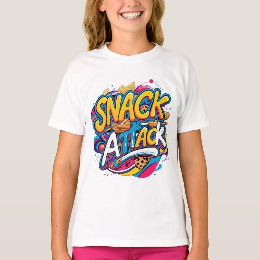 Der T - Shirt "Snack Attack" (Vorderseite)