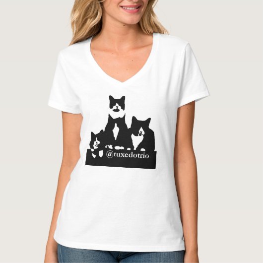 Der T - Shirt TuxedoTrio Frauen (Vorderseite)