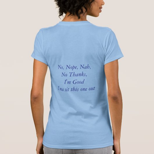 Der T - Shirt von 92 % (Rückseite)