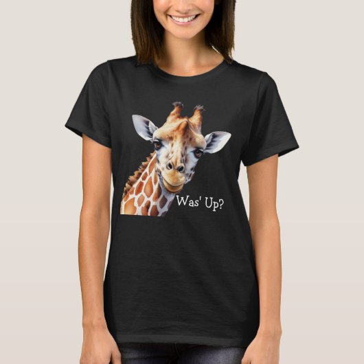 Der T - Shirt von Funny Giraffe Lover, war fertig? (Vorderseite)