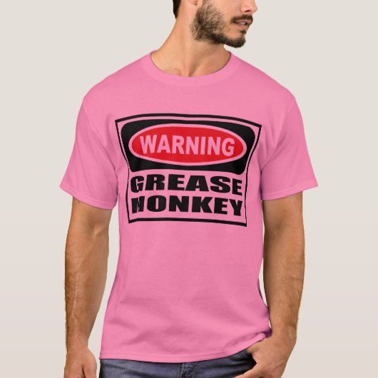 Der T - Shirt warnender FETT-AFFE Männer (Vorderseite)
