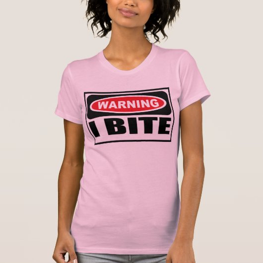 Der T - Shirt warnender i-BISS Frauen (Vorderseite)