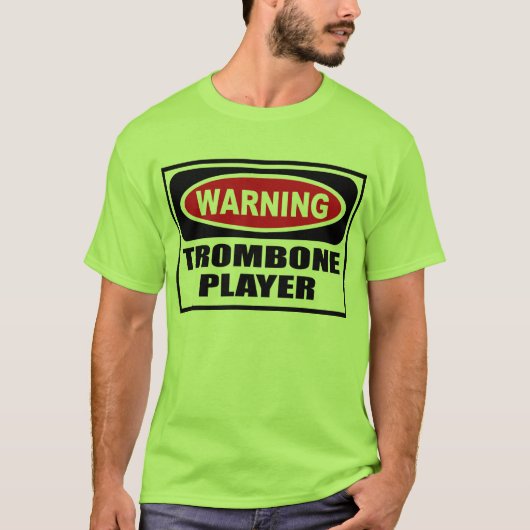 Der T - Shirt warnender TROMBONE-SPIELER Männer (Vorderseite)