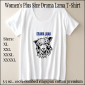 Der T - Shirt "Women's Plus Sized Drama Lama Basic