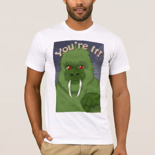Der T-shirth der Männer grüner Gorilla T-Shirt