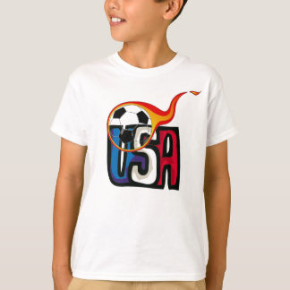 Der T-Shrit des USA-Fußball-Jungen T-Shirt