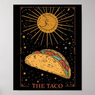 Der Taco Cinco De Mayo Taco Tarotkarte Lustige Män Poster