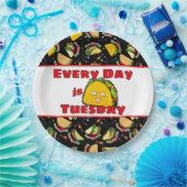 Der Taco Dienstag ist der Alltag Pappteller (Party)