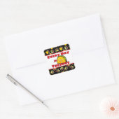 Der Taco Dienstag ist der Alltag Quadratischer Aufkleber (Umschlag)