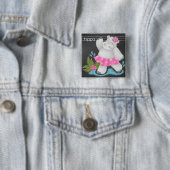Der Tafel-Dschungel - Flusspferd-Button Button (Beispiel)