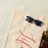 Der Tag am Strand Strandtuch (Beispiel)