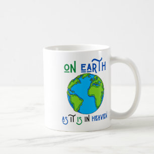 Der Tag auf der Erde, wie er im Himmel Gott Planet Kaffeetasse