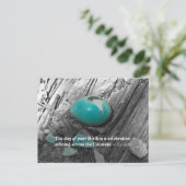 Der Tag deiner Geburt ist ein... Postkarte (Stehend Vorderseite)