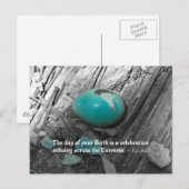 Der Tag deiner Geburt ist ein... Postkarte (Vorne/Hinten)