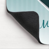 Der Tag der Aqua-Herz-Mutter Mousepad (Ecke)