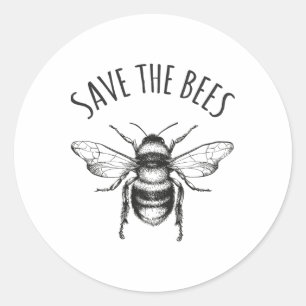 Der Tag der Bienen-Erde Rette unsere Planeten-Umge Runder Aufkleber
