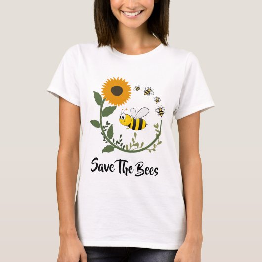 Der Tag der Bienen gerettet T-Shirt (Vorderseite)