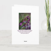 Der Tag der Calla-Lilien-Mutter ArtCard Karte (Rückseite)