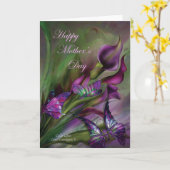 Der Tag der Calla-Lilien-Mutter ArtCard Karte (Gelbe Blume)