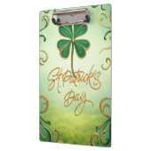 Der Tag der Clover Saint Patrick Klemmbrett (Links)
