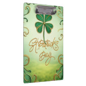 Der Tag der Clover Saint Patrick Klemmbrett (Rechts)