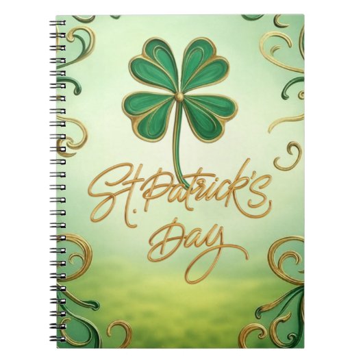 Der Tag der Clover Saint Patrick Notizblock (Vorderseite)