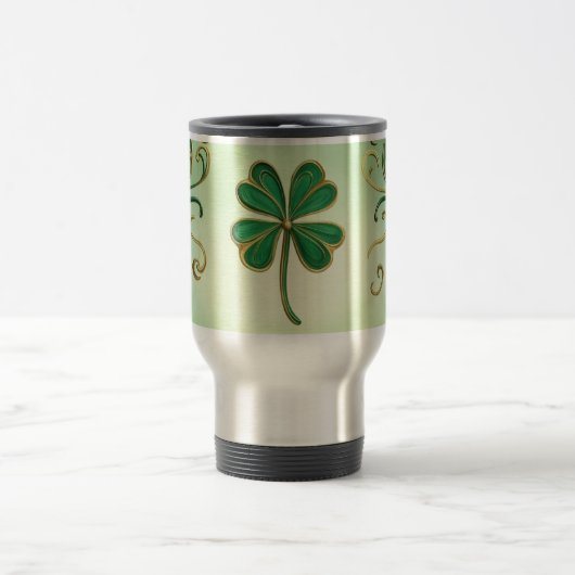 Der Tag der Clover Saint Patrick Reisebecher (Mittel)