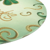 Der Tag der Clover Saint Patrick Schneidebrett (Ecke)