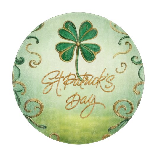 Der Tag der Clover Saint Patrick Schneidebrett (Vorderseite)