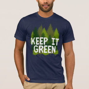 Der Tag der Erde Behalte es Grün Respekt der Bäume T-Shirt