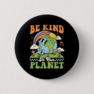 Der Tag der Erde ist nett zu unserem Planeten Retr Button