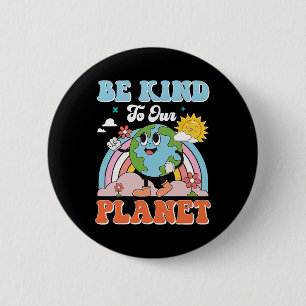 Der Tag der Erde ist nett zu unserem Planeten Retr Button