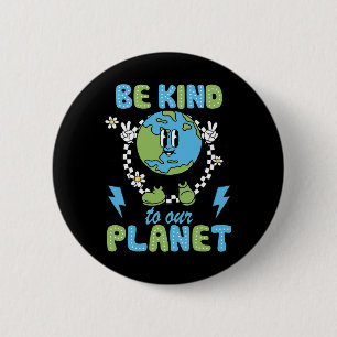 Der Tag der Erde ist nett zu unserer Planeten-Erde Button